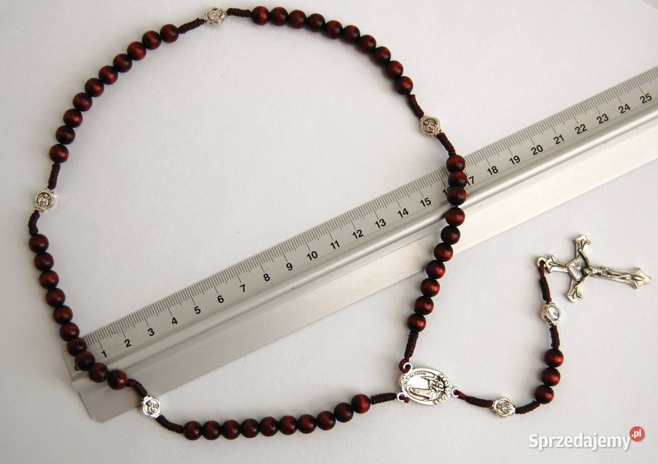 Nowy drewniany różaniec fatimski Fatima Lublin