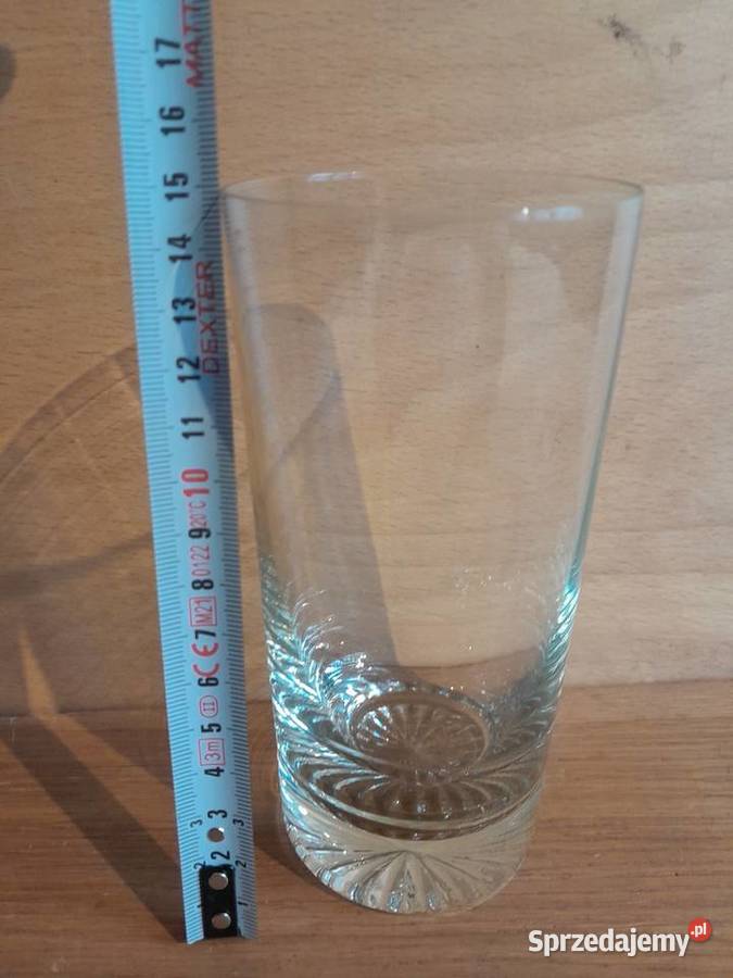 Piękne stare szklanki zestaw 6 zabytek PRL retro Porcelana i szkło Dąbrowa Górnicza