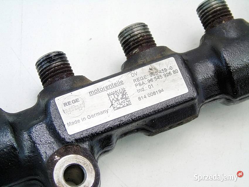 LISTWA WTRYSKOWA 16 HDI SCUDO JUMPY EXPERT Sosnowiec sprzedam