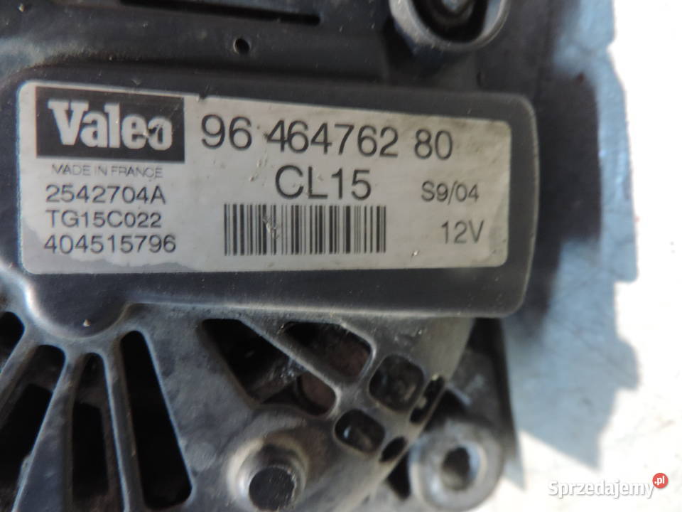 CITROEN C3 14 HDI ALTERNATOR 9646476280 Nowy Sącz sprzedam