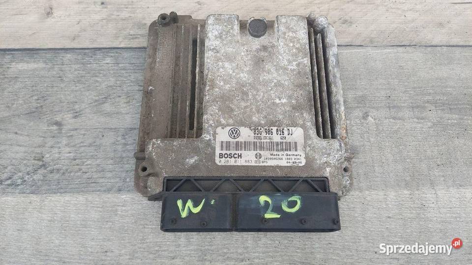 STEROWNIK SILNIKA KOMPUTER SKODA OCTAVIA II 2 Czujniki i sterowniki Gliwice