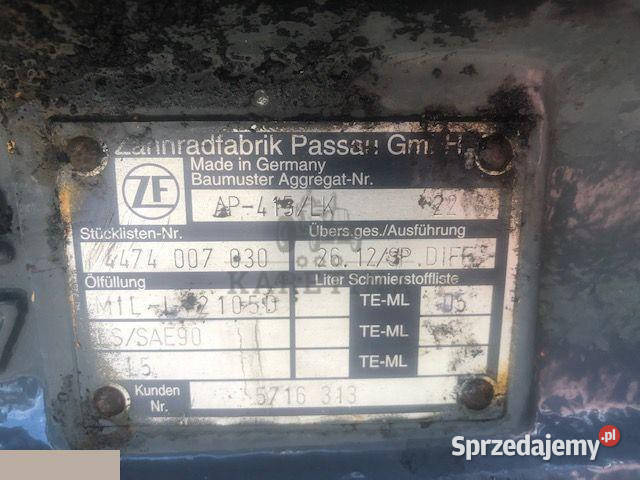 Most napędowy ZF AP415LK Półoś wielkopolskie Jastrzębniki