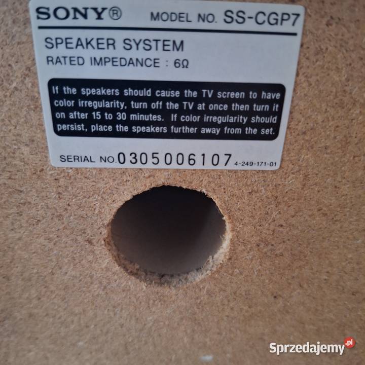 kolumny sony SSCGP Części i akcesoria Rzeszów