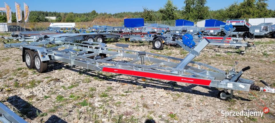 Przyczepa podłodziowa do 81m 3000DMC dostawa sprzedam