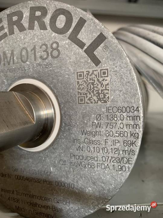 Interroll DM 0138 Drum Motor 370W M34 138mm x Warszawa