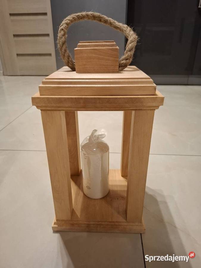 Lampiony latarenki z drewna Dom i Ogród Sobolew sprzedam