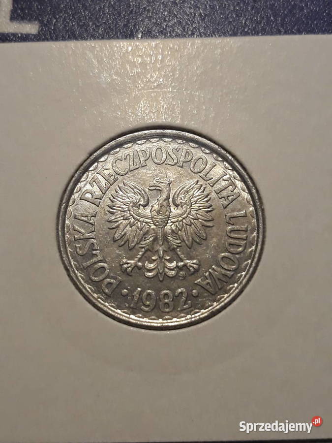 1 złoty 1982 r 2 około mennicze Konin