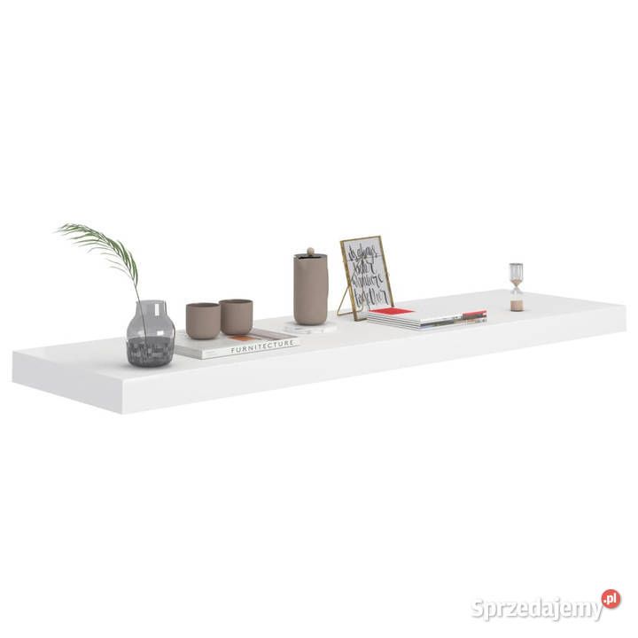 Półki ścienne 4 białe 90x235x38 MDF WM323819 Warszawa