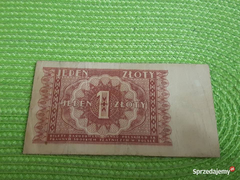 banknot polski 1 złoty z 194r Łomża sprzedam