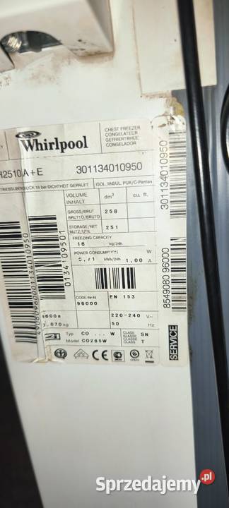 Zamrażarka Whirlpool Dom i Ogród Kórnik