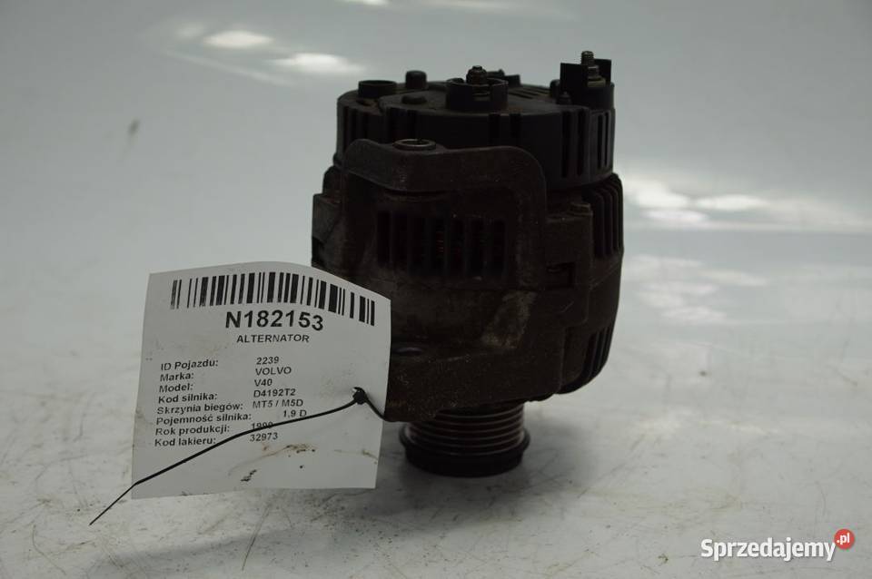ALTERNATOR VOLVO V40 7700431945 Pozostałe kujawsko-pomorskie Lipno