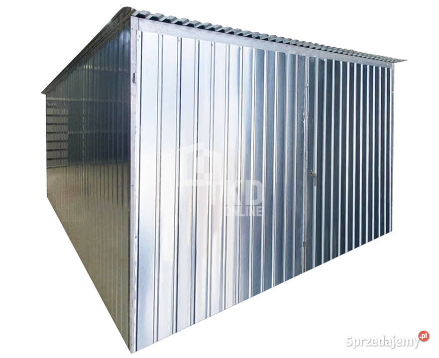 Garaż blaszany 3x5m brama dwuskrzydłowa ocynk Garaże i miejsca postojowe Kościerzyna sprzedam
