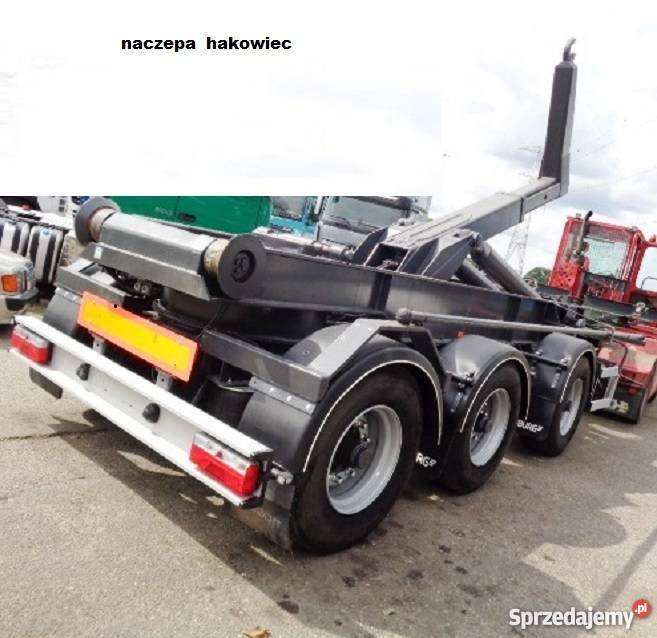 Hakowiec Naczepa do pojemnikow komunalnych WYWROTKA DO TYLU