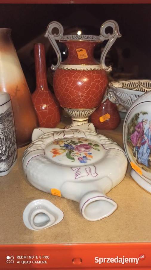 Porcelanowa karafka Sygnatura częściowo zatarta Gdańsk