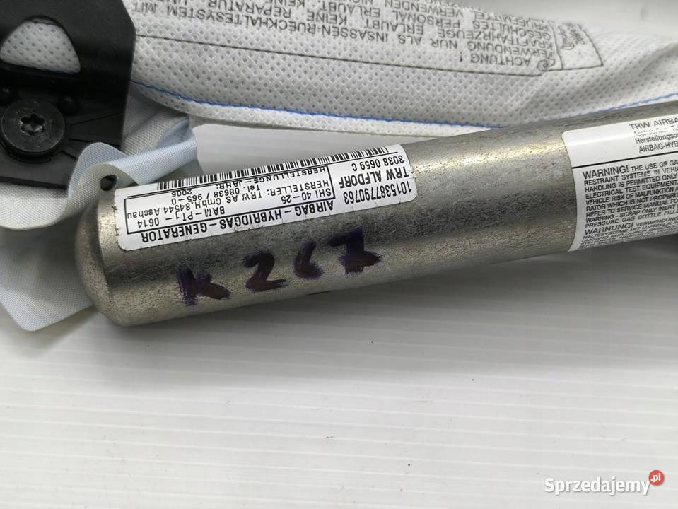 KURTYNA POWIETRZNA LEWA BMW X3 E83 843420225037 osobowe wielkopolskie