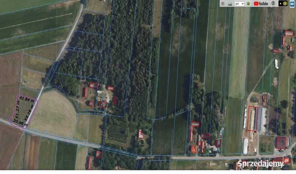 ościska gm Zabrodzie działka budowlana 1628 m2 Mościska