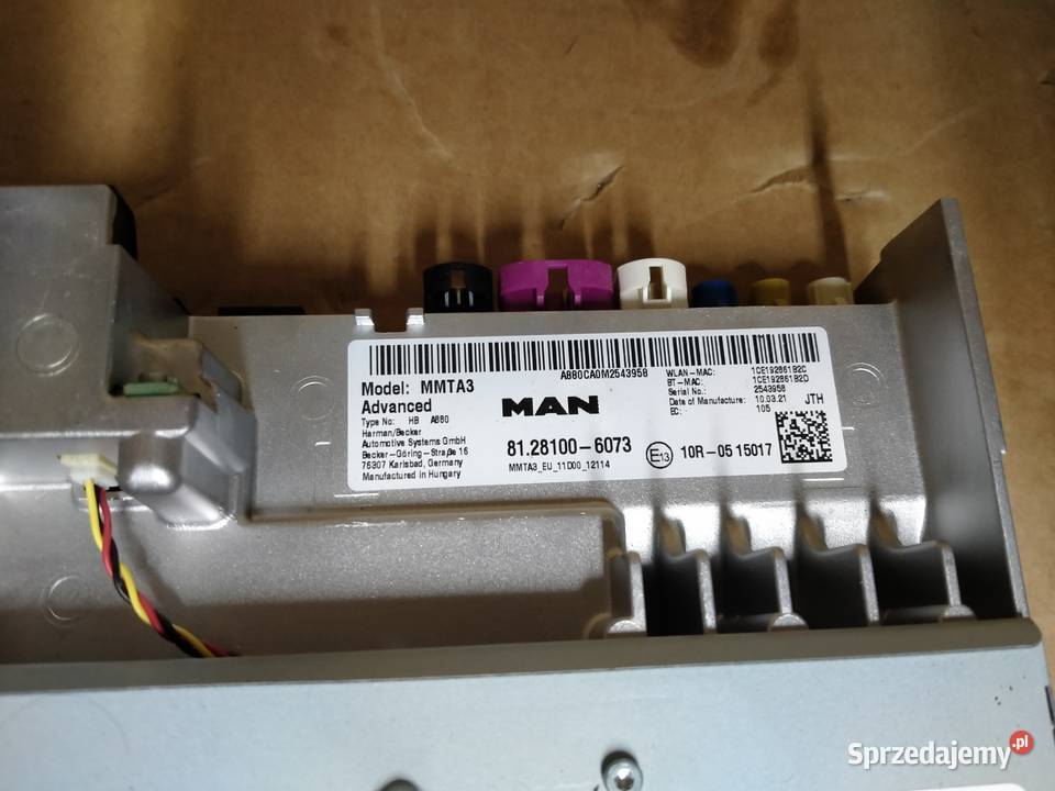 MAN RADIO SYSTEM MMTA 3 ADVANCED 81281006073 Kargowa