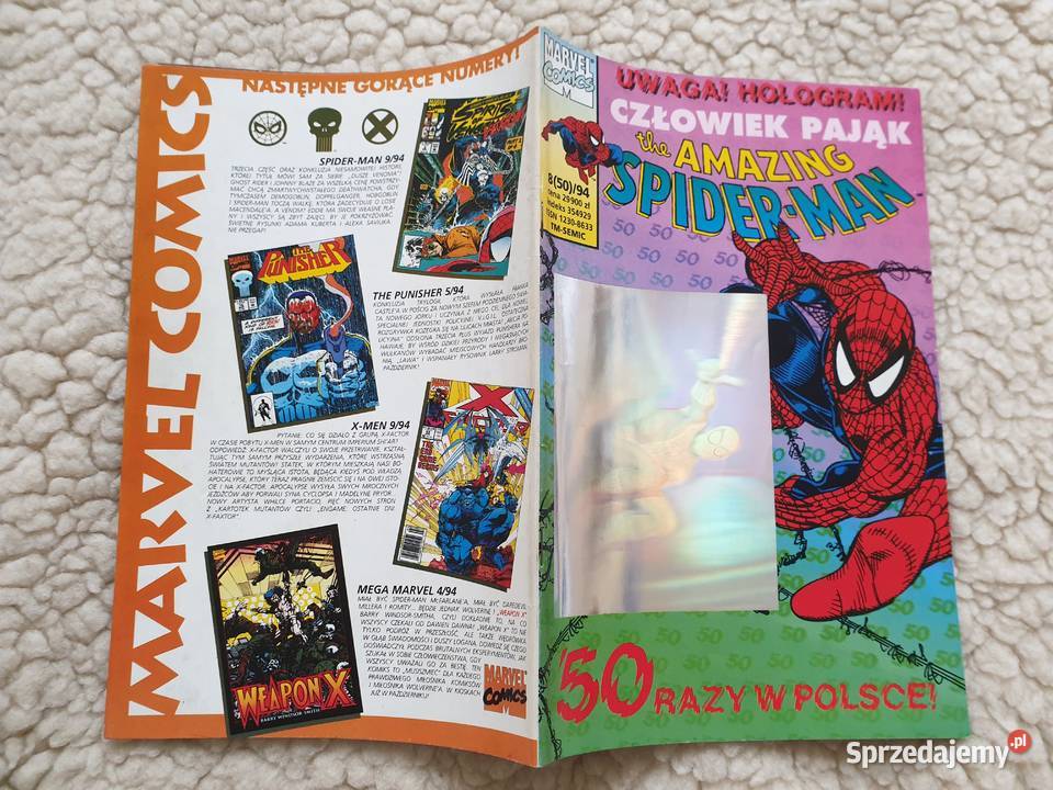 SpiderMan 85094 TM Semic HOLOGRAM Gdynia