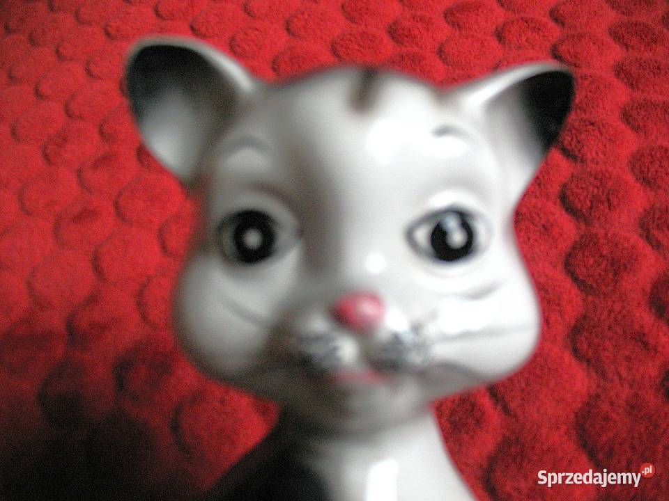 Kot skarbonka 19 x 11 x 9 ceramika wielokolorowy Siedlce