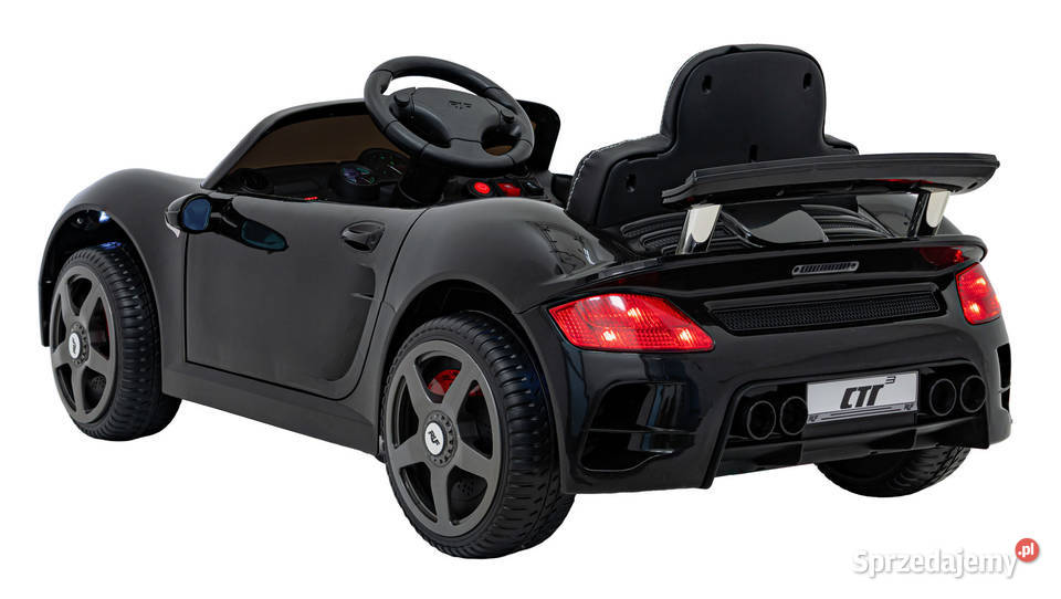 RUF CTR3 Black 12V Auto na Akumulator 235W Koła Rowerki i pojazdy Łopuszno