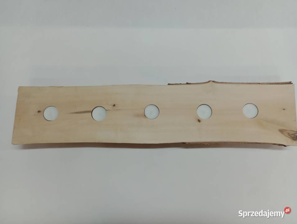 DUŻY DREWNIANY BRZOZOWY ŚWIECZNIK S106 735 Żagań sprzedam