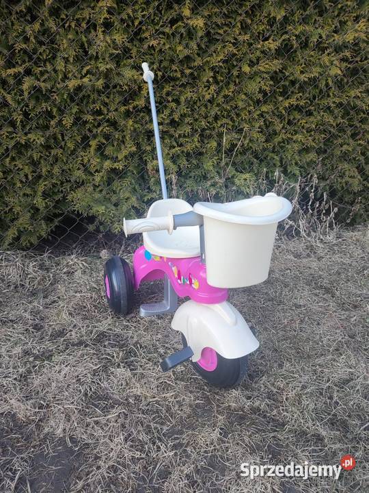 Rowerek Trójkołowy Junior z pchaczem Koszyk sprzedam