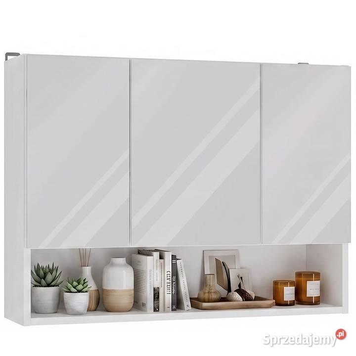 Szafka łazienkowa wisząca z lustrem i półką 80cm sprzedam