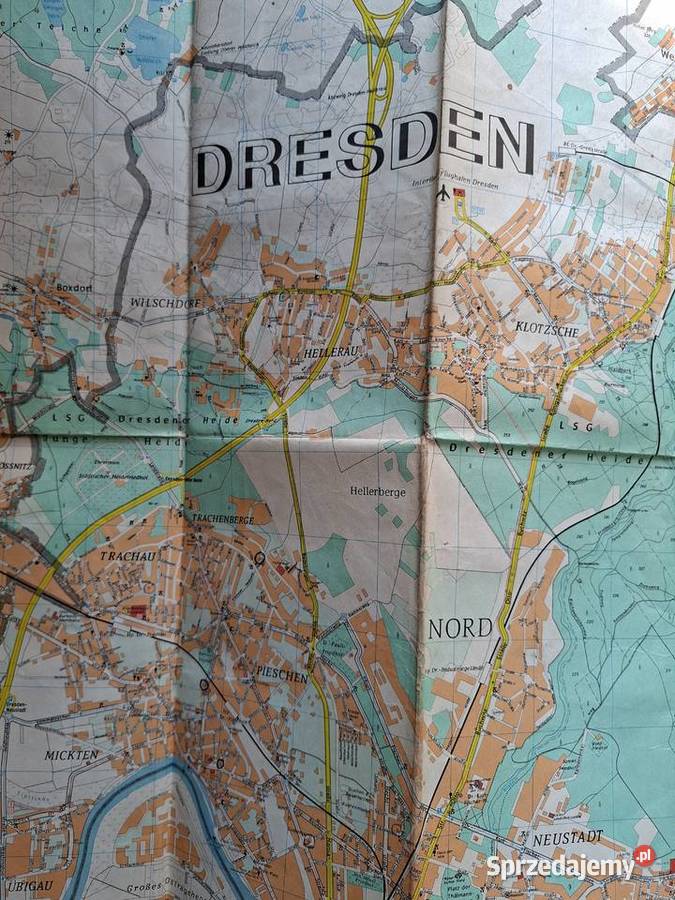 Stadplan Dresden 120 000 mapa Kraków