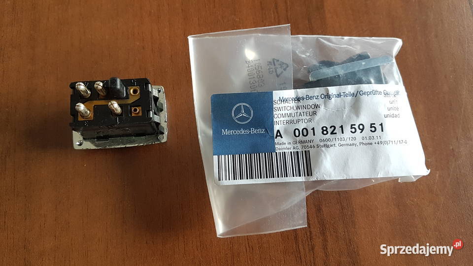 Przełącznik szyb Mercedes W114 R107 W108 W116 Wyposażenie wnętrza Gorzów Wielkopolski