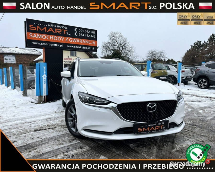 Mazda 6 Automat Navi Biała Perła Salon HUD III tempomat 6 Rydułtowy