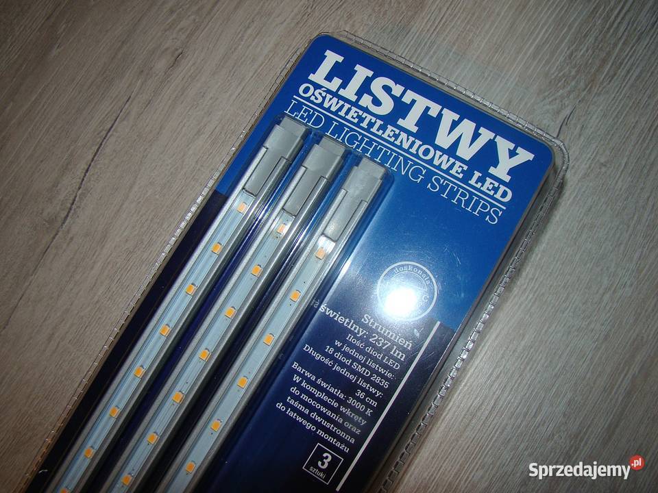 LISTWY LED 3 sztuki komplet Wolsztyn