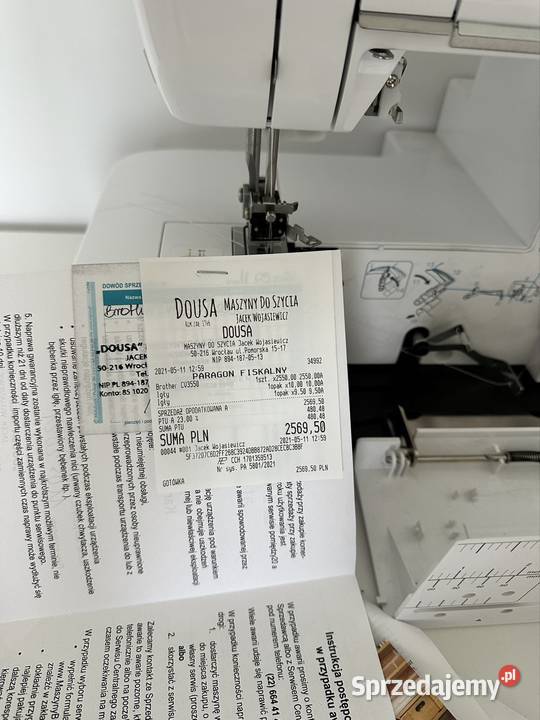 Renderka coverlock Brother CV3550 w stanie mazowieckie Serock sprzedam