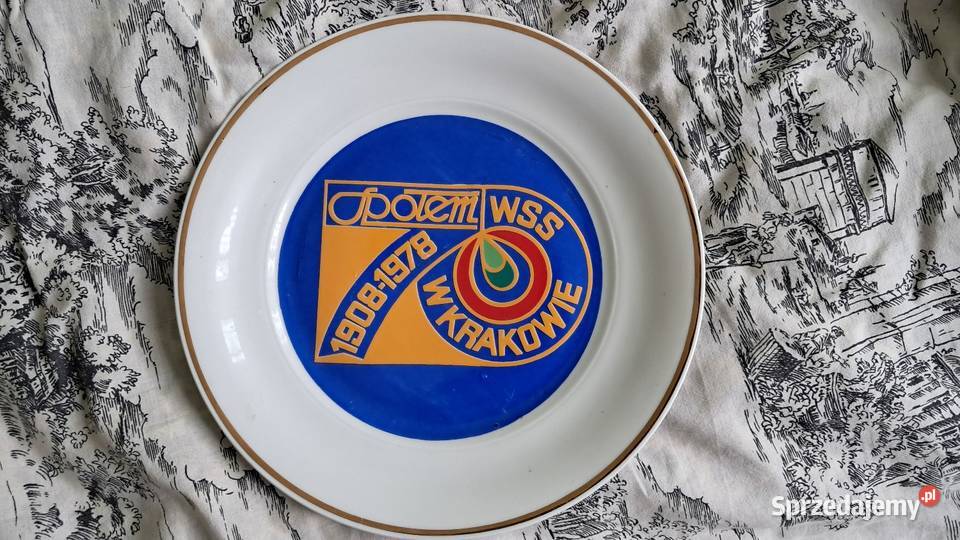Talerz Pamiątkowy Społem WSS Kraków 19081978 Świecie sprzedam