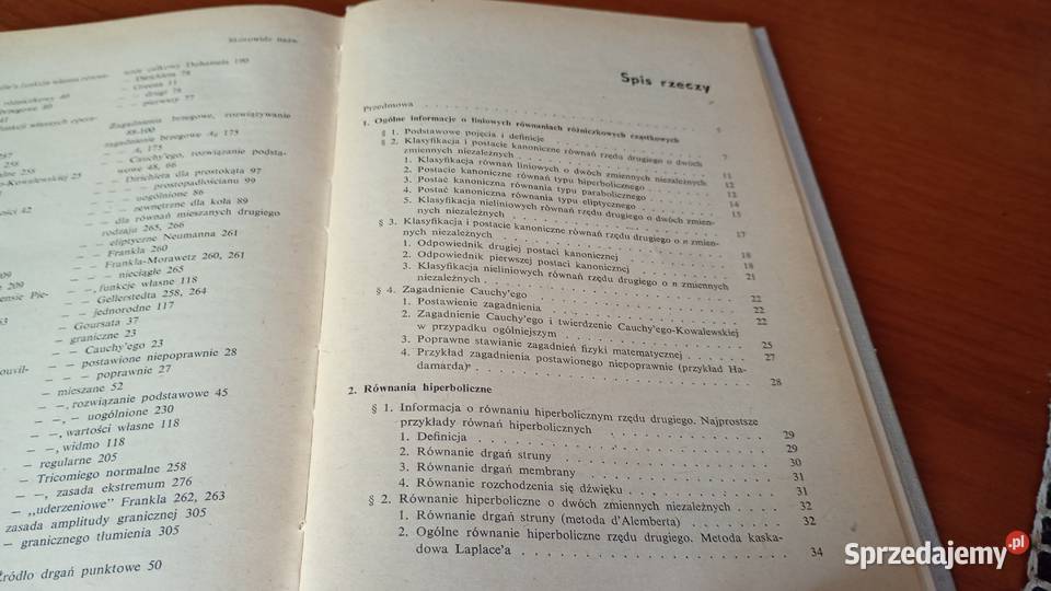 Równania liniowe fizyki matematycznej Babicz przyroda Gdańsk