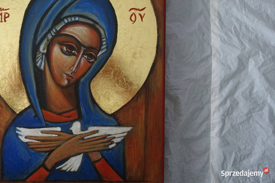 Pasterz Ikona pisana na desce prezent Szczecin