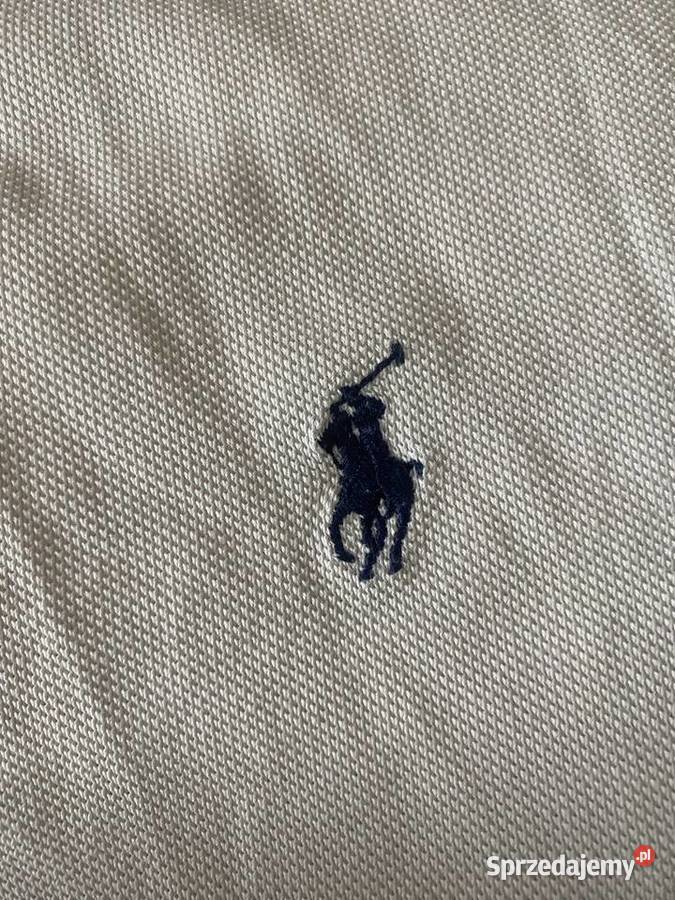 Biała męska koszulka polo RALPH LAUREN S OKAZJA Odzież codzienna lubelskie Zamość