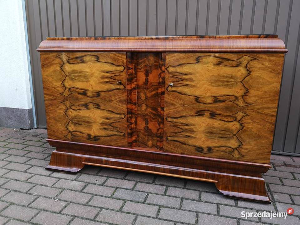 Komoda Pomocnik ARTDECO Orzech Stara Antyk Antyki, Sztuka, Kolekcje wielkopolskie Swarzędz sprzedam