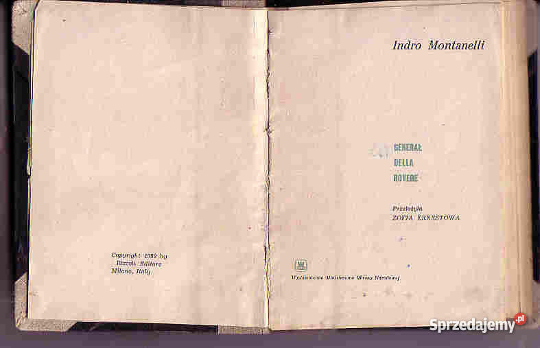 4232 GENERAŁ DELLA ROVERE INDRO MONTANELLI Czyrna