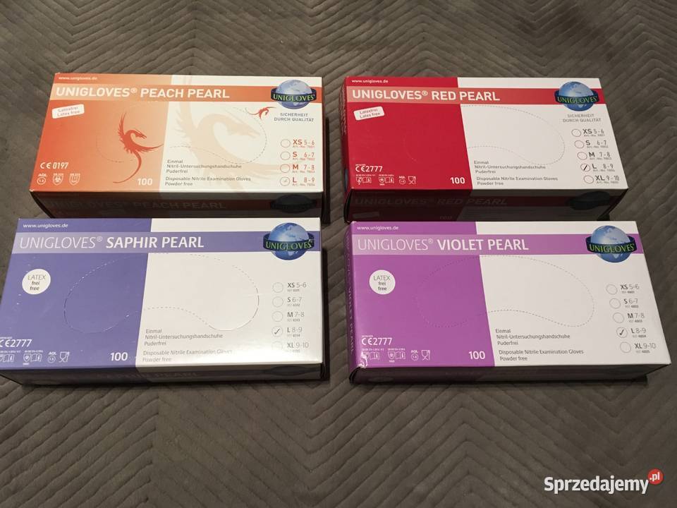 Rękawiczki nitrylowe L 100op Warszawa