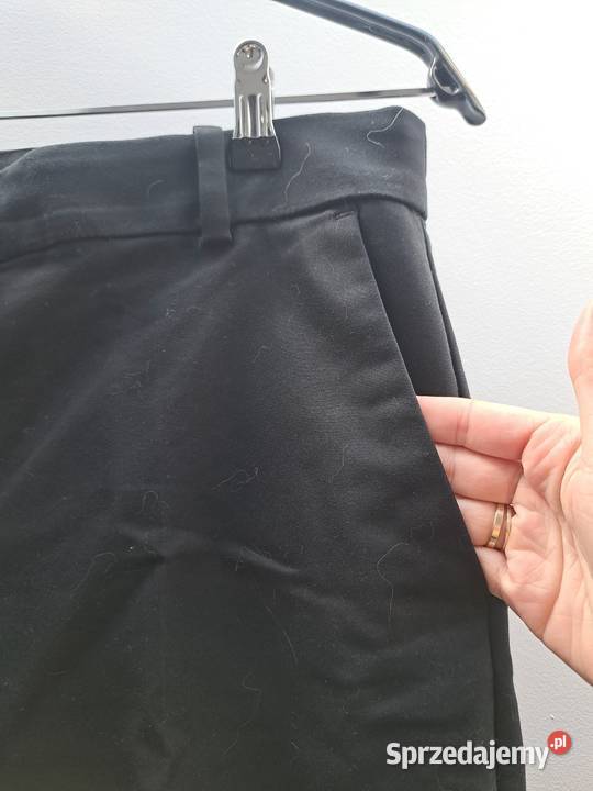 Eleganckie czarne spodnie damskie HM 42 L sprzedam