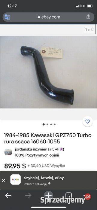 Kawasaki GPZ 750 Turbo Kolanko Kolektor Rura Poznań