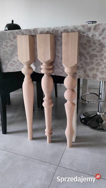 Nogi noga stołowa buk bukowa toczona 75 stół dolnośląskie Bolesławiec