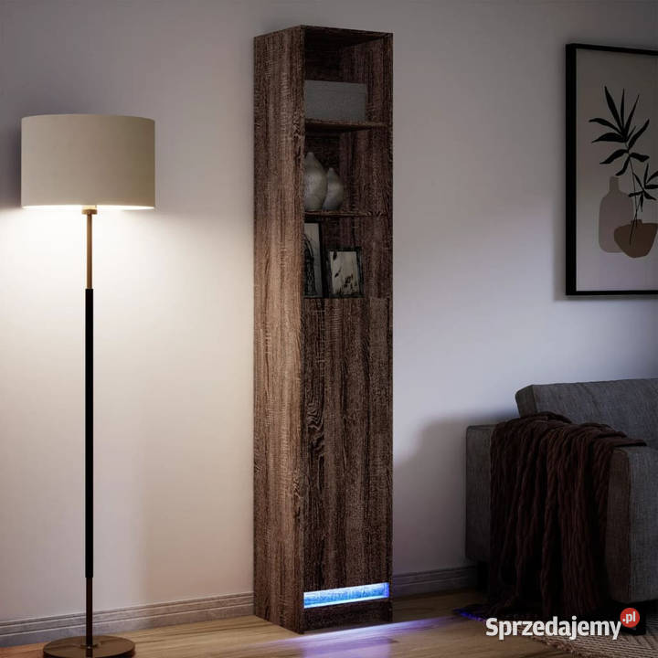 Szafka z LED brązowy dąb 36x325x200 WM852130 mazowieckie Warszawa sprzedam