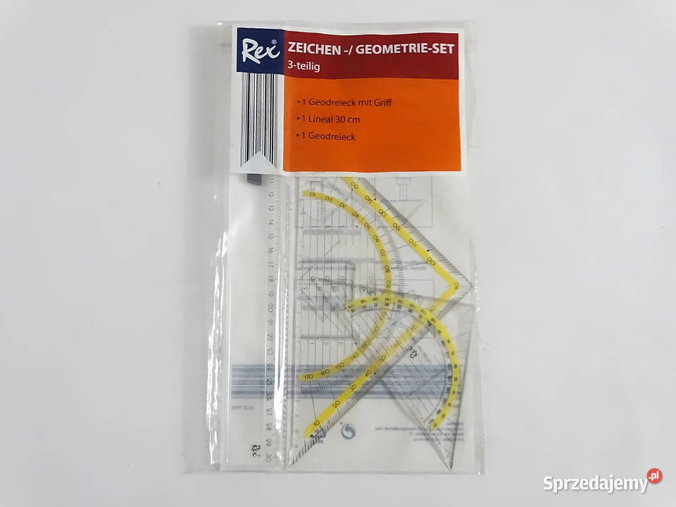 Nowy Zestaw Geometryczny Rex 3 elementy Idealny Dla Dziecka Biłgoraj sprzedam