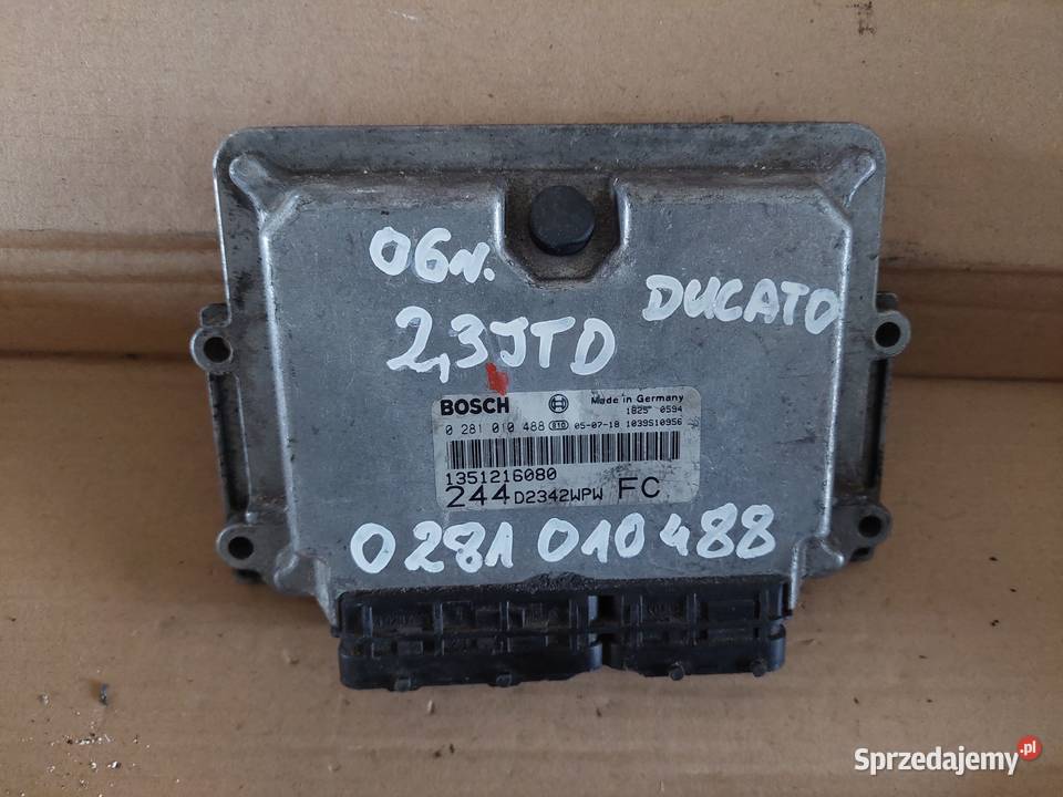 FIAT DUCATO 23 JTD komputer sterownik 0281010488 Kielce
