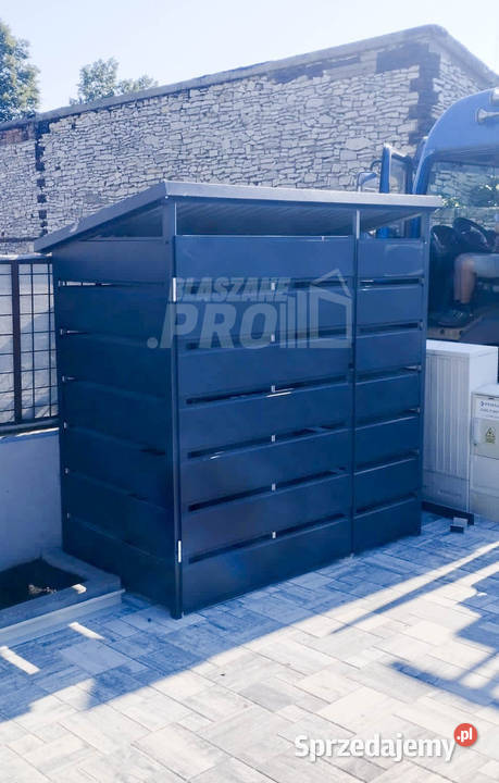 Wiata śmietnikowa spad tył 15x05m Antracyt Morąg sprzedam