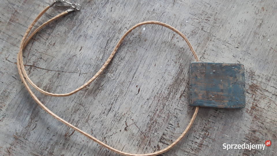 Naszyjnik ceramiczny ręcznie wykonany Otwock
