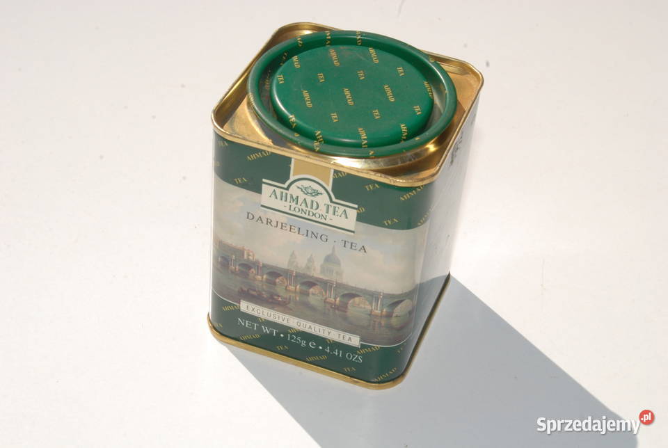 Stara puszka Angielskiej herbacie Ahmad Tea Cieszyn