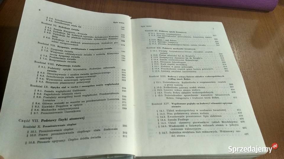 Procesy falowe optyka fizyka atomowa i jądrowa Rok wydania 1974 Gdańsk