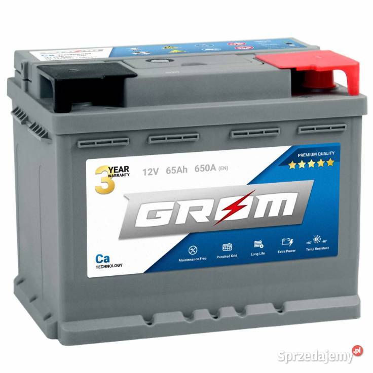 Akumulator GROM Premium 65Ah 650A EN DTR Malbork